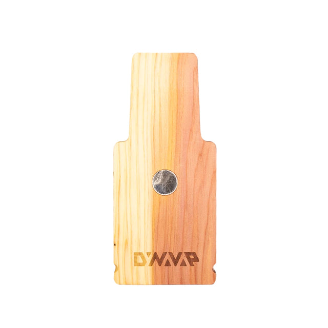 wood stand for DynaVap vaporizers with genuine dynamag magnet and the cedar wood in the shape of a dynavap cap