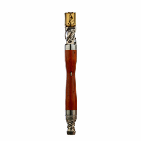 dynavap woodwynd vaporizer without cap stood upright on white background