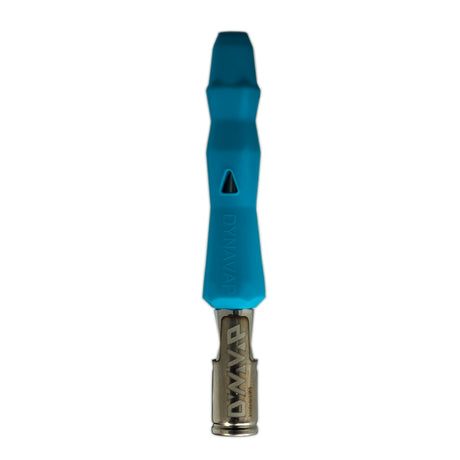 blue neon series dynavap B vaporizer sat on cap set on white background