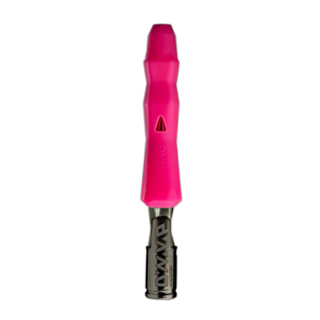 pink neon series dynavap B vaporizer sat on cap set on white background