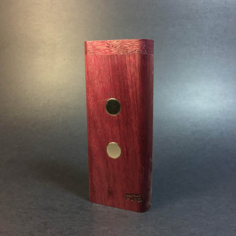 purpleheart futostash xl G2 stood upright on grey background