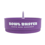 purple santa cruz hemp bowl-buster sat on white surface