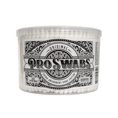 pro swabs tub sat on white background