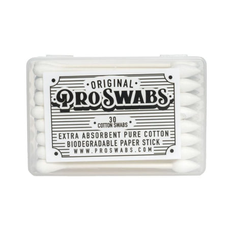 small container of pro swabs on white background