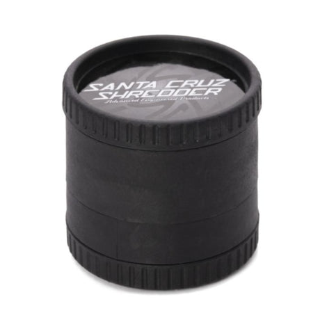 black santa cruz shredder hemp made 4 piece herb grinder set on white background