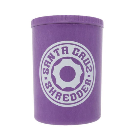 purple santa cruz hemp stash jar on white background