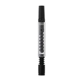 diamond black mad heaters revolve stem with dynavap tip & cap inserted and using the glass stem set on white background