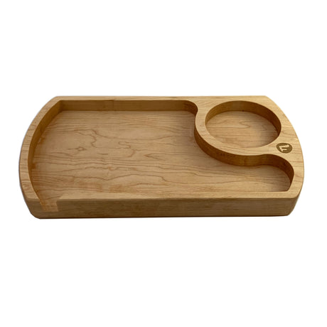 maple futo rolling tray straight view on white background